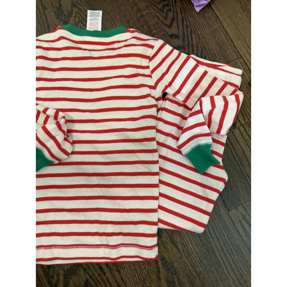 Mini Boden Stripe Christmas Cotton 2 Piece Pajamas Sz 6 Years NEW - Picture 6 of 8